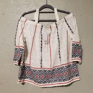 NWT Sonoma cold shoulder shirt